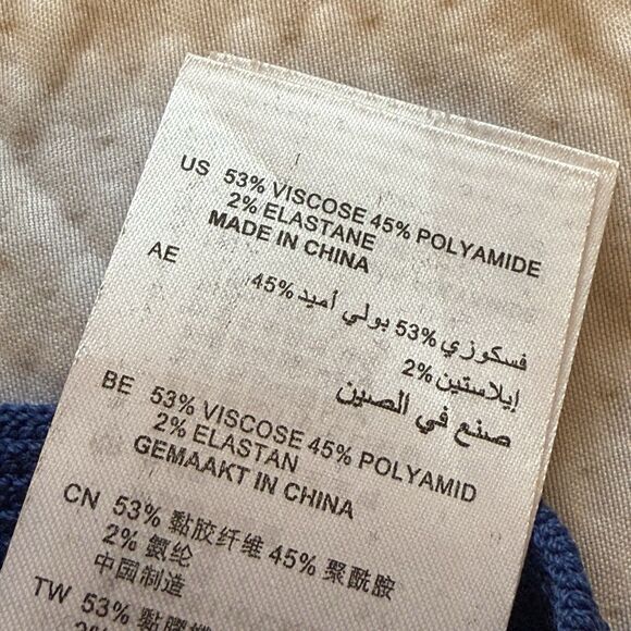 Sandro Paris Blue Textured Stretch Knit Mini Fluted Skirt Pleated Hem Size 3 (L) - Picture 8 of 8